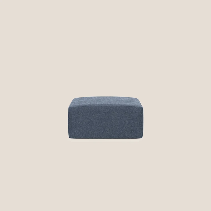 Nettuno pouf module en bouclette douce T07 bleu