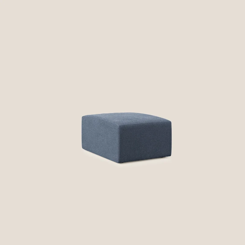 Nettuno pouf module en bouclette douce T07 bleu