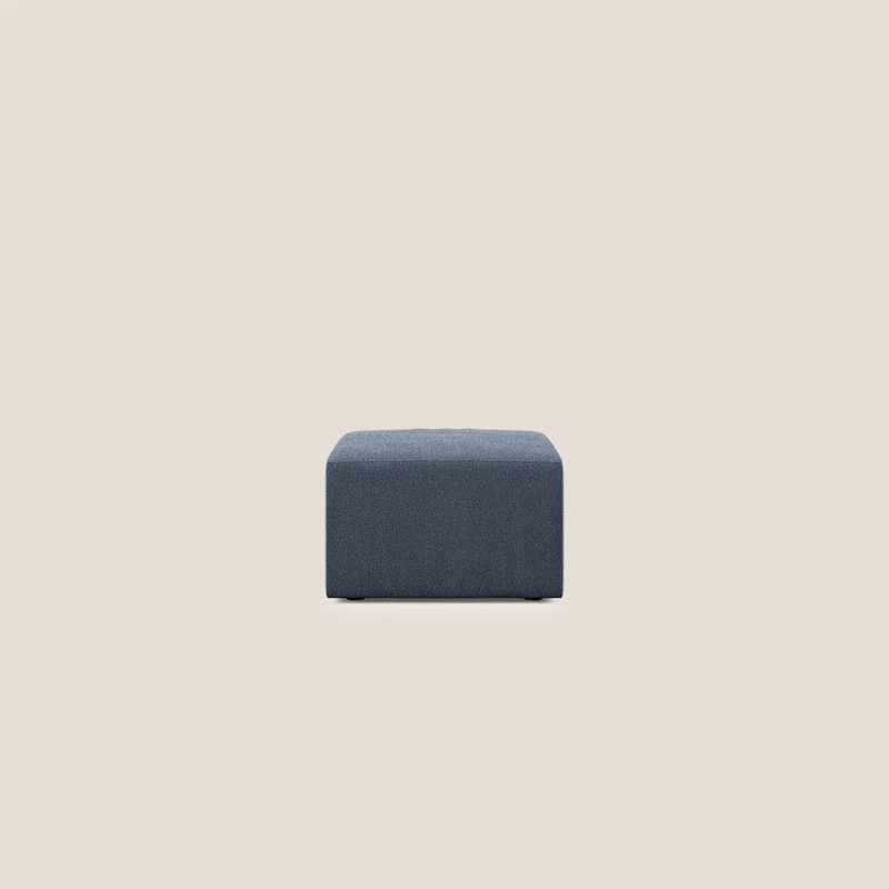 Nettuno pouf module en bouclette douce T07 bleu