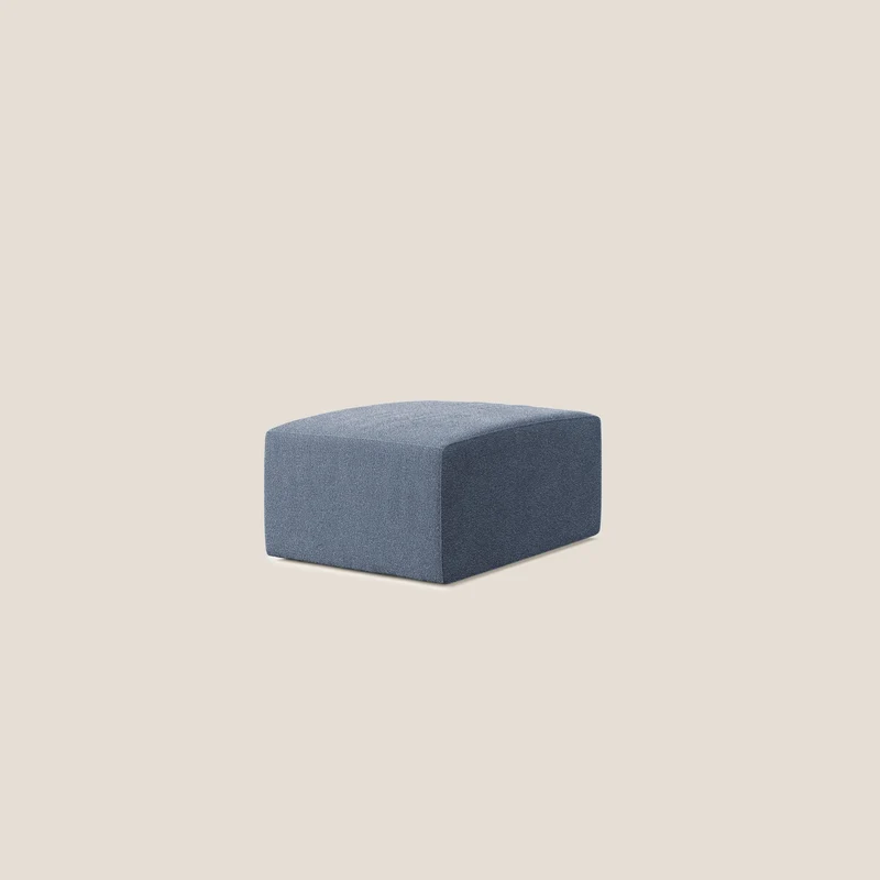 Nettuno pouf module en bouclette douce T07 bleu
