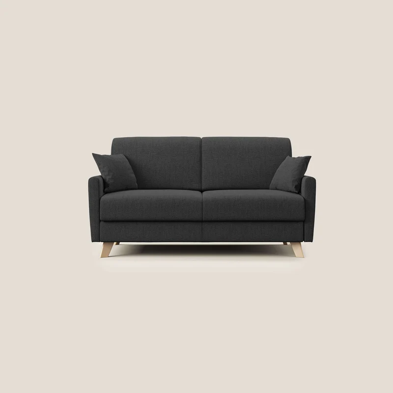 Edgar canapé convertible en tissu FELIS imperméable T03 anthracite