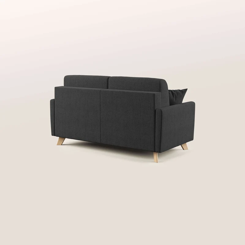 Edgar canapé convertible en tissu FELIS imperméable T03 anthracite