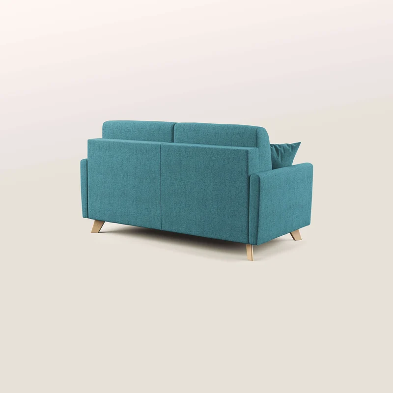 Edgar canapé convertible en tissu FELIS imperméable T03 bleu ciel