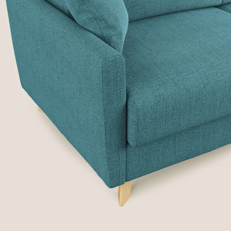 Edgar canapé convertible en tissu FELIS imperméable T03 bleu ciel