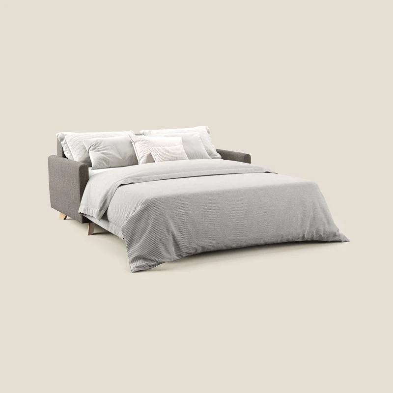 Edgar canapé convertible en tissu FELIS imperméable T03 taupe