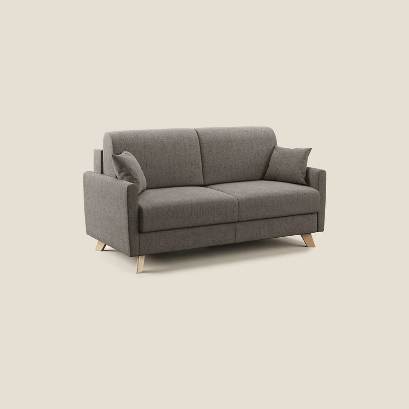 Edgar canapé convertible en tissu FELIS imperméable T03 taupe