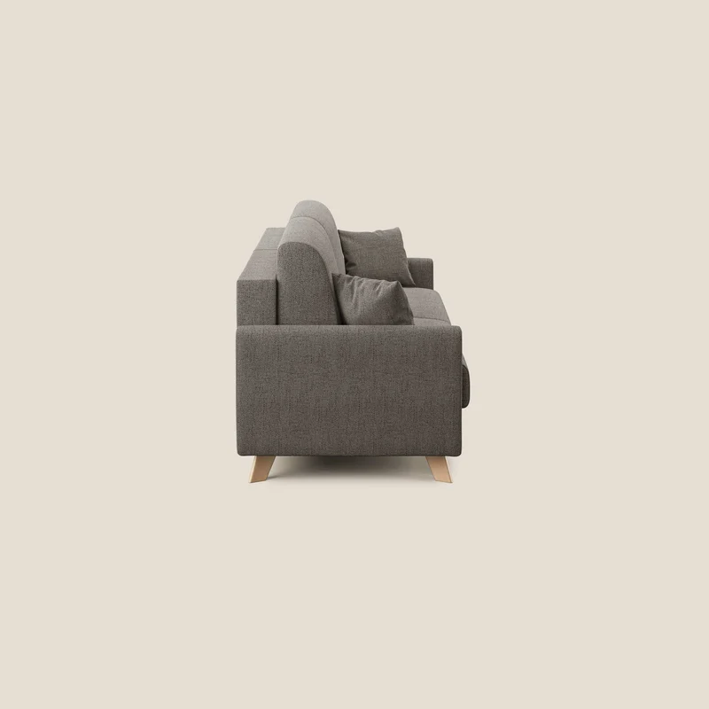 Edgar canapé convertible en tissu FELIS imperméable T03 taupe