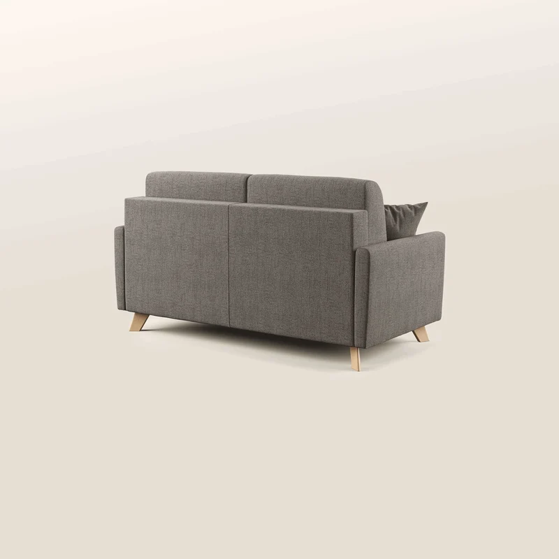 Edgar canapé convertible en tissu FELIS imperméable T03 taupe