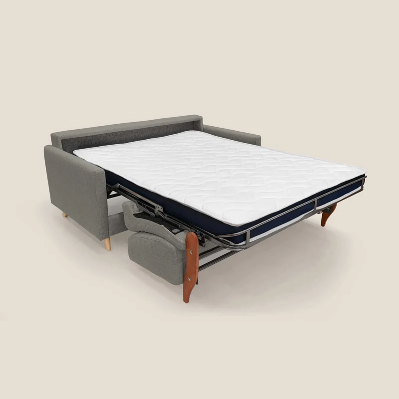 Edgar canapé convertible en tissu FELIS imperméable T03 taupe
