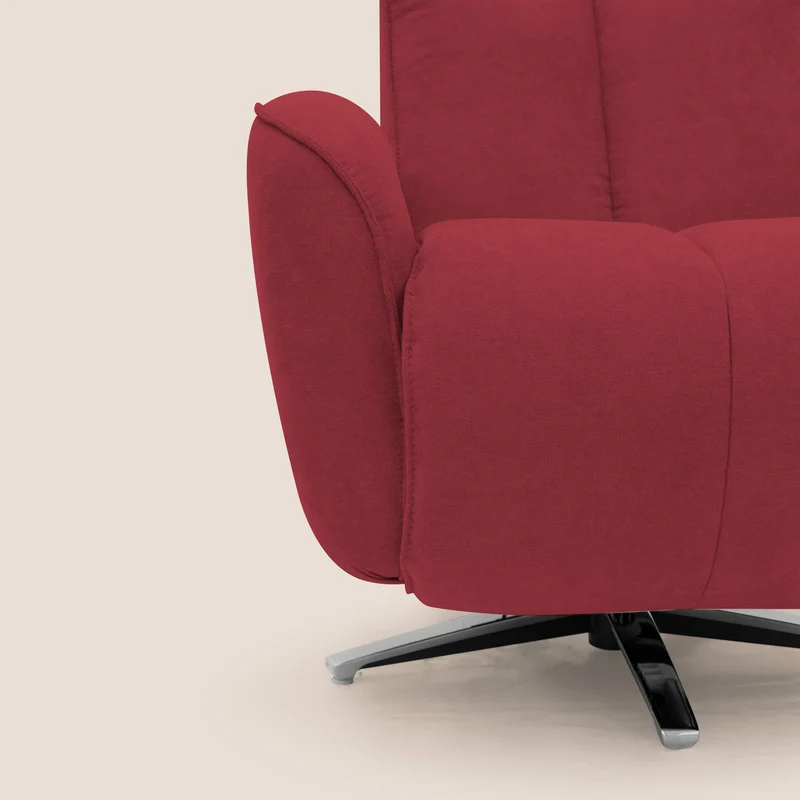 EVA fauteuil RELAX en tissu imperméable T02 rouge