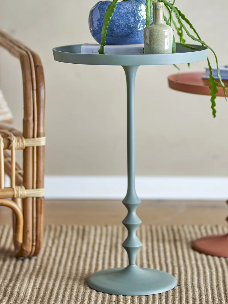 Anjou table d’appoint élégante en métal vert