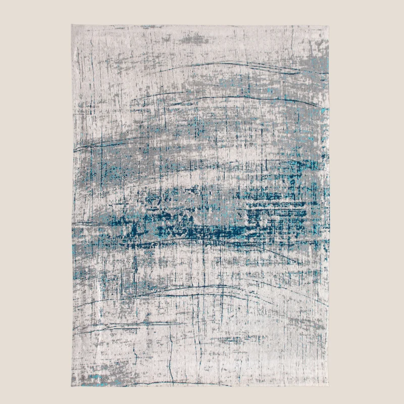 Raggio-di-luna tapis en coton à motifs abstraits