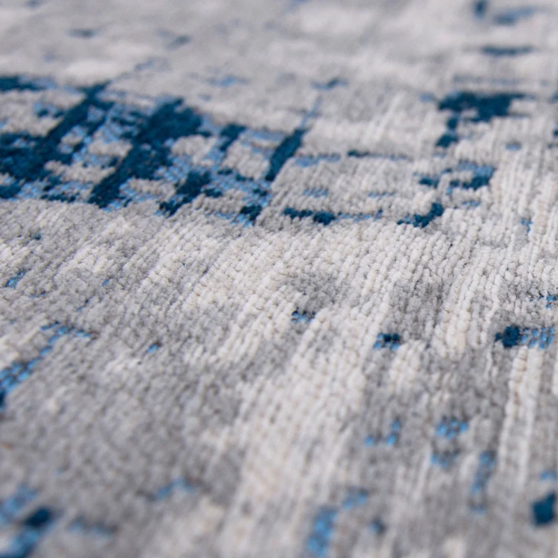 Raggio-di-luna tapis en coton à motifs abstraits