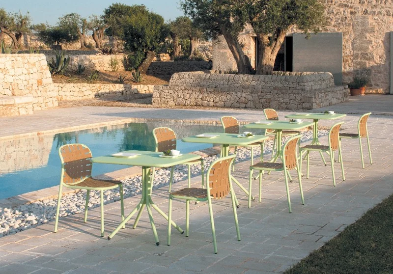 Lot de 4 Chaises verte YARD - EMU