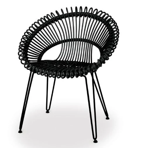 Fauteuil de repas ROXY Noir outdoor - Vincent's Garden
