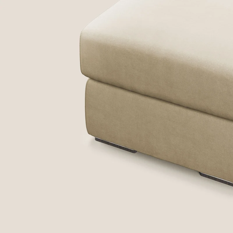 Sun pouf coffre en microfibre détachable T11 beige
