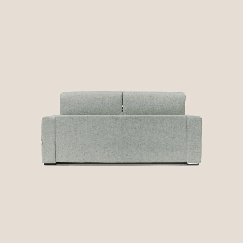 Nixon Canapé convertible avec matelas 20cm en tissu imperméable T03 gris clair