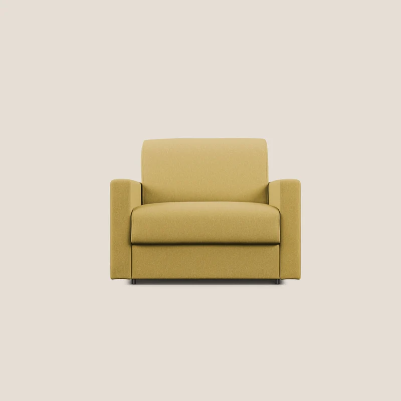 Chris Fauteuil convertible en tissu imperméable T13 jaune