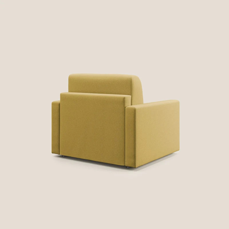 Chris Fauteuil convertible en tissu imperméable T13 jaune