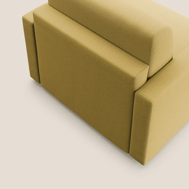 Chris Fauteuil convertible en tissu imperméable T13 jaune