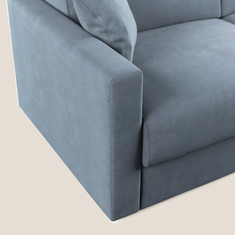 Chris canapé convertible en microfibre détachable T11 sucre glace