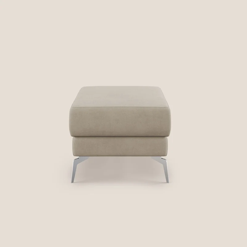 Star Pouf avec pieds hauts en tissu imperméable T02 beige
