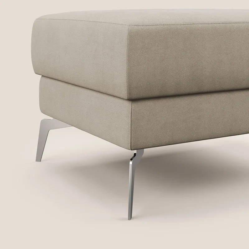 Star Pouf avec pieds hauts en tissu imperméable T02 beige