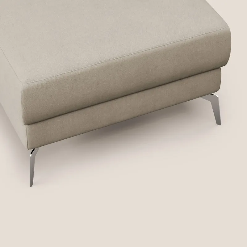 Star Pouf avec pieds hauts en tissu imperméable T02 beige