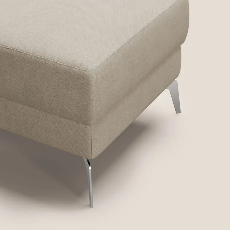 Star Pouf avec pieds hauts en tissu imperméable T02 beige