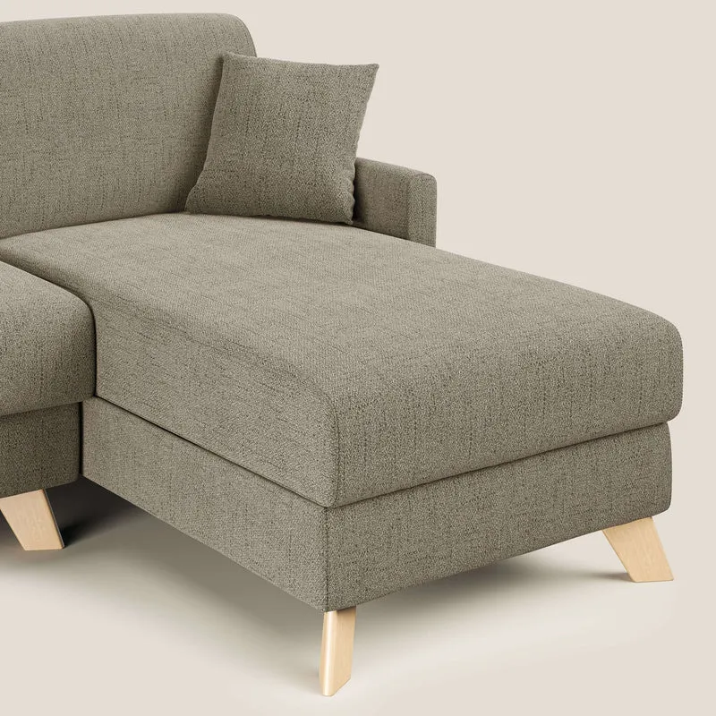 Edgar canapé-lit d’angle en tissu Felis imperméable T03 marron