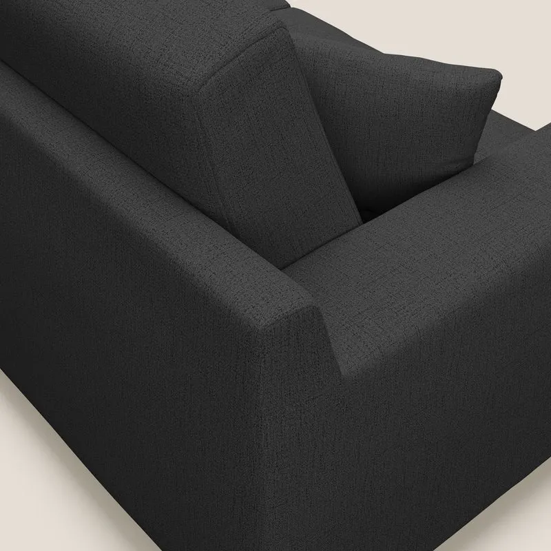 Michael Canapé en tissu imperméable antitache T03 anthracite