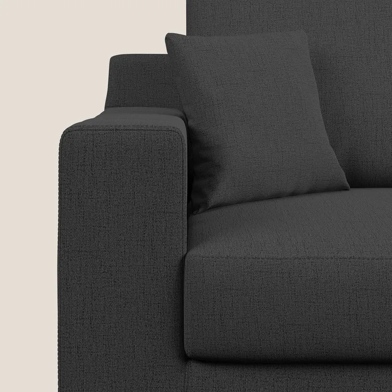 Michael Canapé en tissu imperméable antitache T03 anthracite
