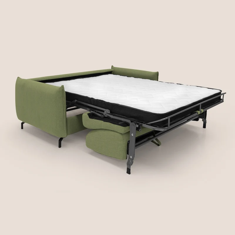 Scarlet canapé convertible en tissu mixte coton imperméable T19 vert