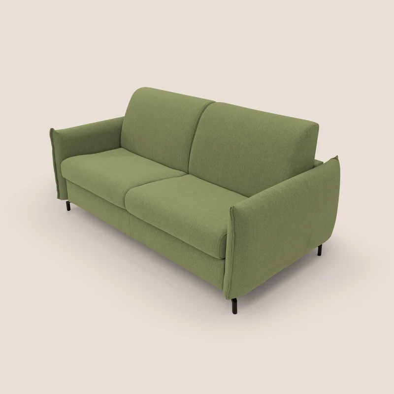 Scarlet canapé convertible en tissu mixte coton imperméable T19 vert