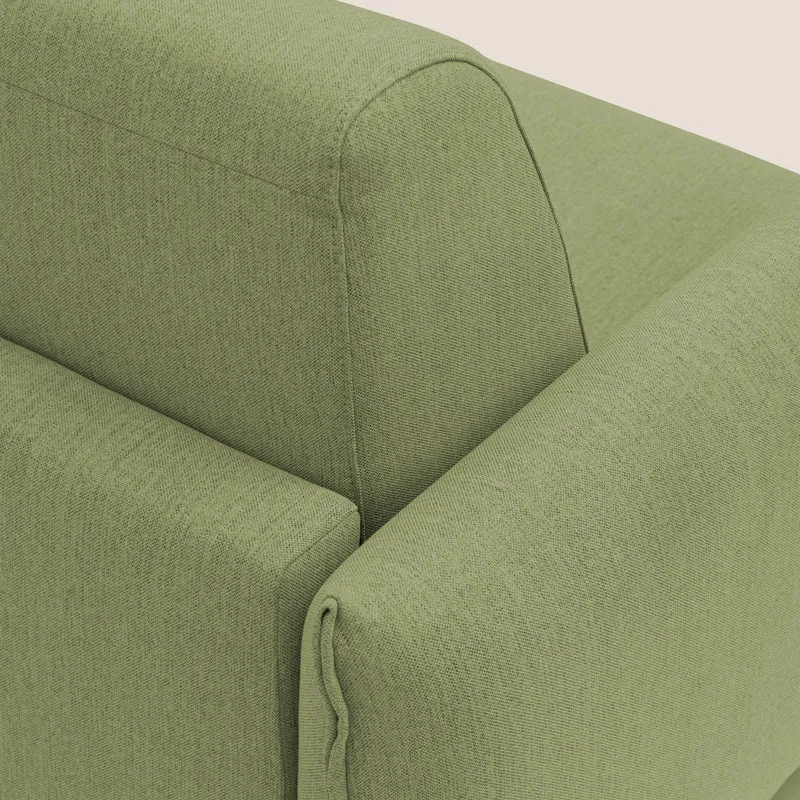 Scarlet canapé convertible en tissu mixte coton imperméable T19 vert