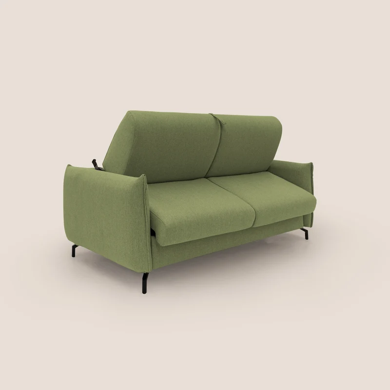 Scarlet canapé convertible en tissu mixte coton imperméable T19 vert