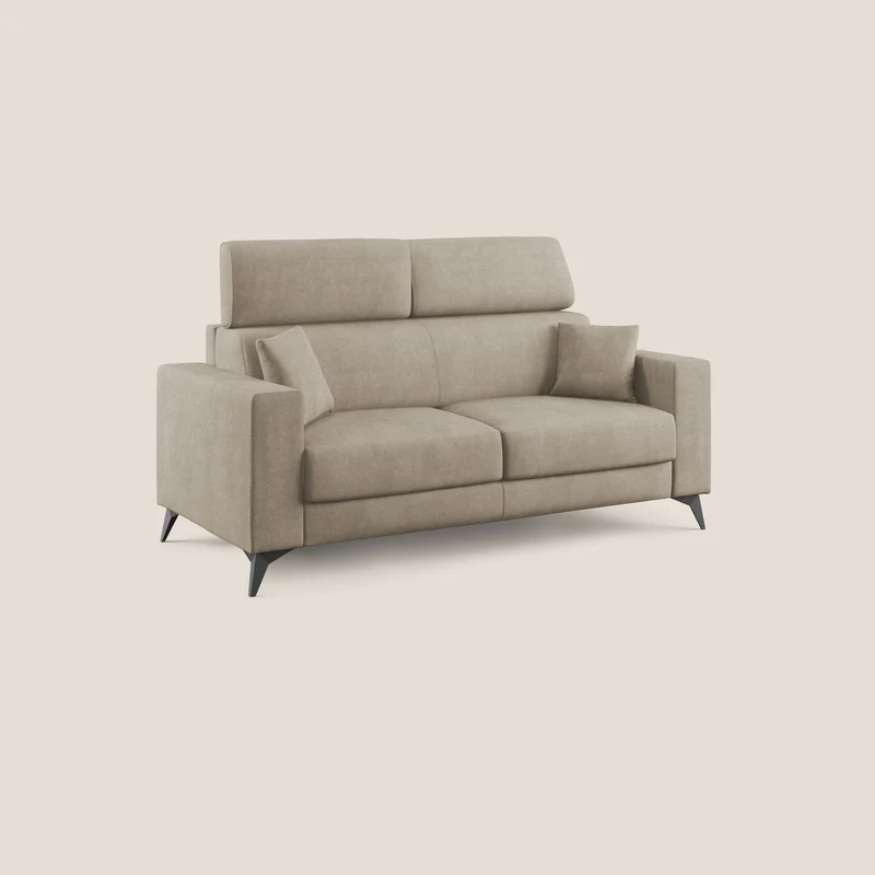 Pegaso canapé-lit avec appuie-têtes inclinables et revêtement T02 beige