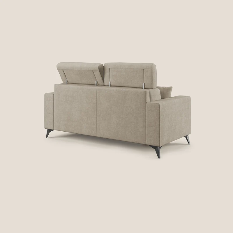 Pegaso canapé-lit avec appuie-têtes inclinables et revêtement T02 beige