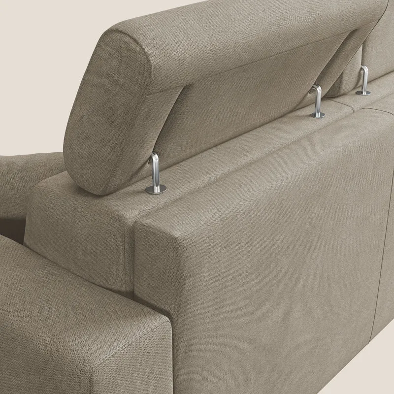 Pegaso canapé-lit avec appuie-têtes inclinables et revêtement T02 beige