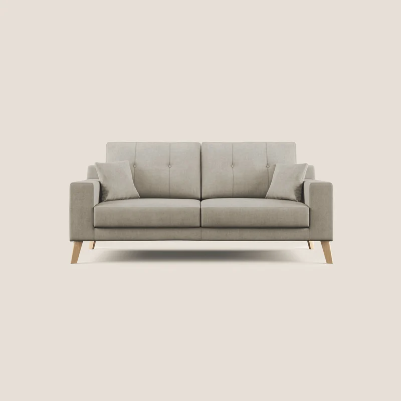 Danish canapé moderne en tissu doux imperméable T02 crème