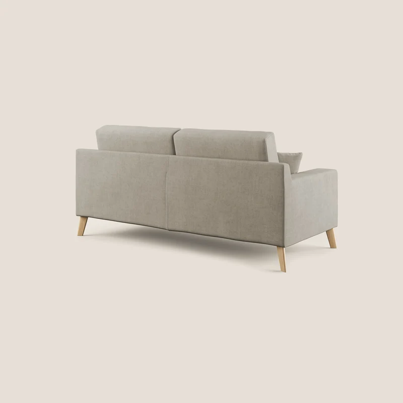 Danish canapé moderne en tissu doux imperméable T02 crème