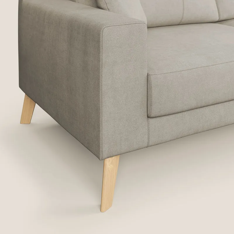 Danish canapé moderne en tissu doux imperméable T02 crème