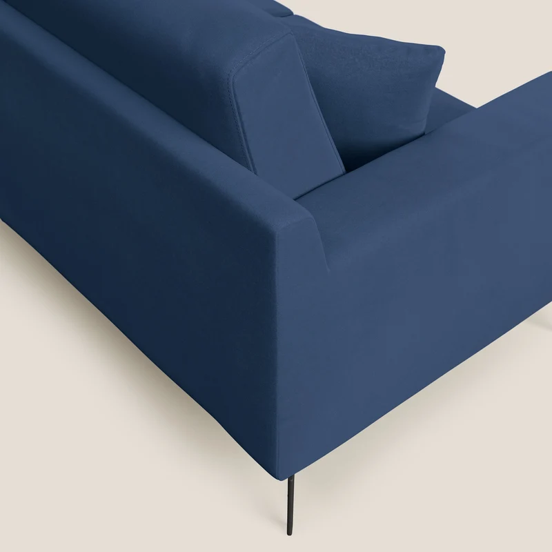 Prestige canapé moderne en microfibre détachable T11 bleu