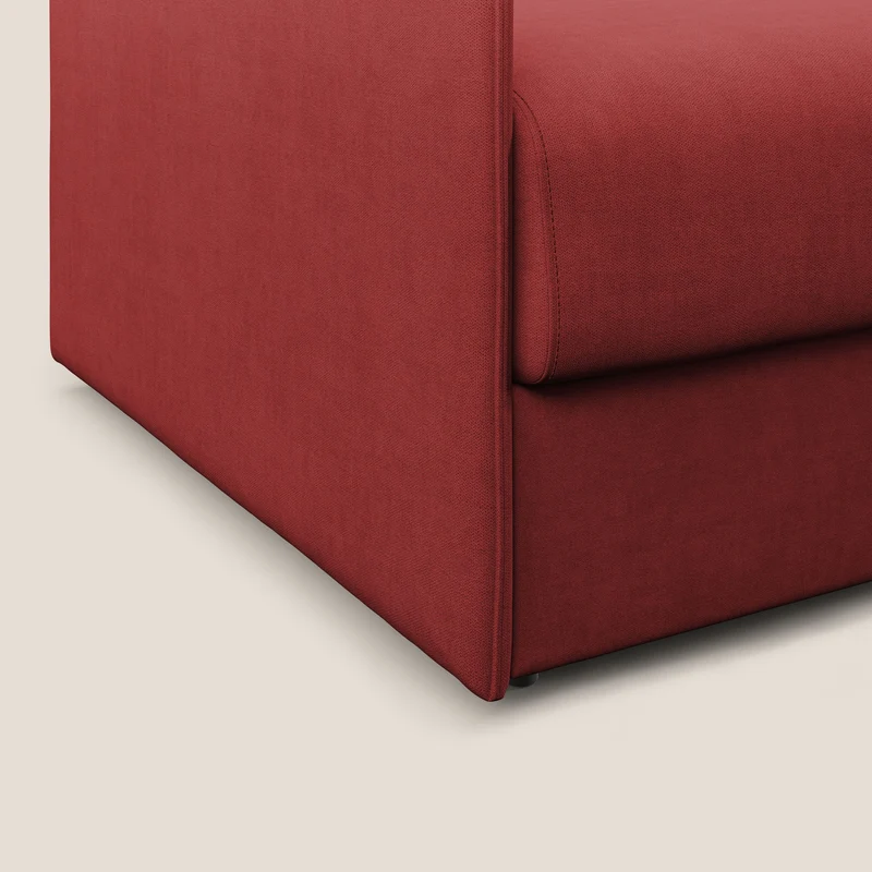Evans fauteuil convertible en tissu imperméable T02 rouge