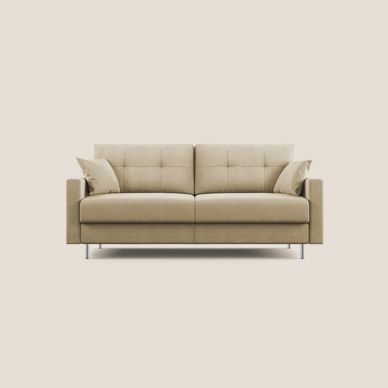 Megan canapé convertible en microfibre détachable T11 beige