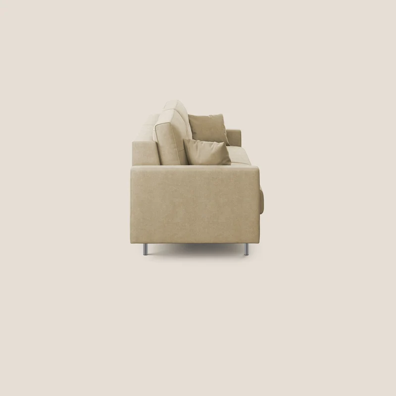 Megan canapé convertible en microfibre détachable T11 beige