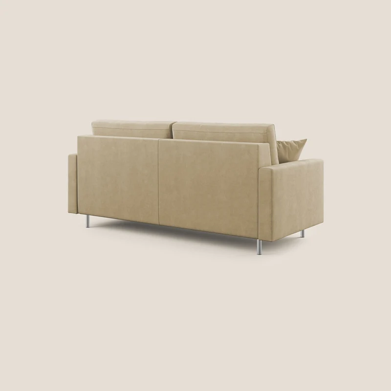 Megan canapé convertible en microfibre détachable T11 beige