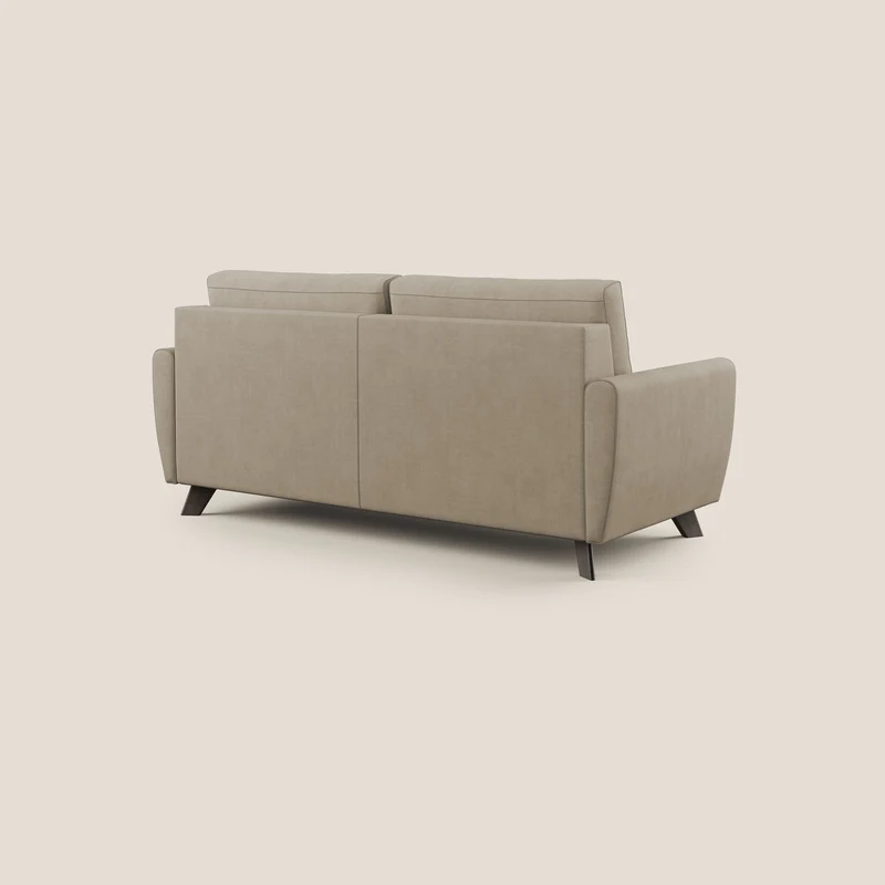 Callisto Canapé lit convertible en tissu doux imperméable T02 beige
