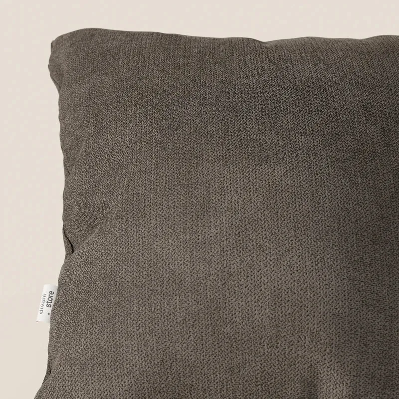 Destiny coussins carrés en tissu doux imperméable T02 marron