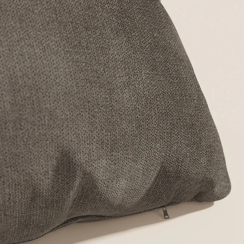Destiny coussins carrés en tissu doux imperméable T02 marron